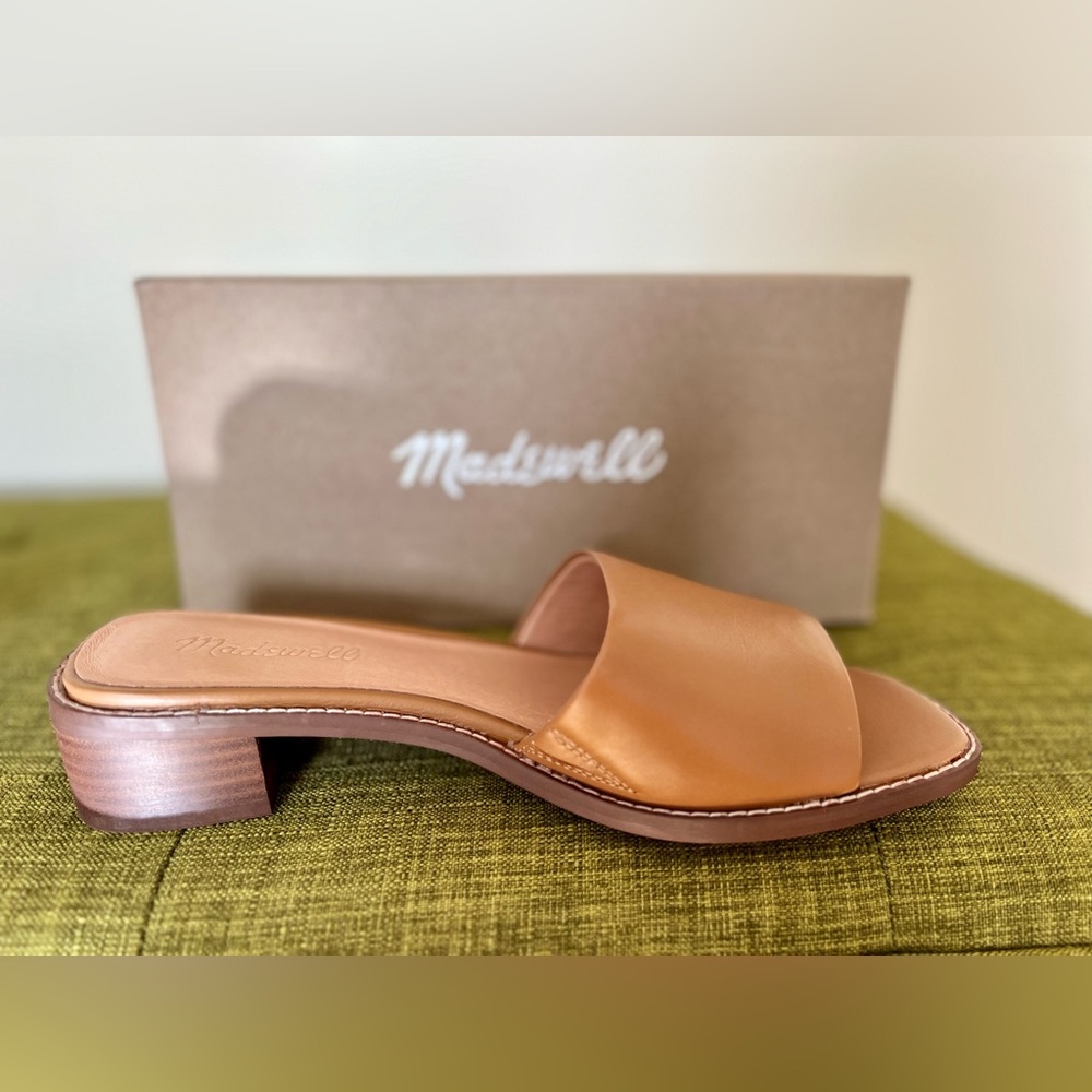 Madewell Cassady Mule in Desert Camel Size 8 - NWT